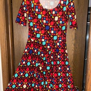 LuLaRoe Nicole dress size large